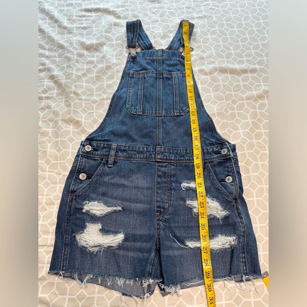 American Eagle blue denim overalls or jumpsuit size extra small - Picture 11 of 11
